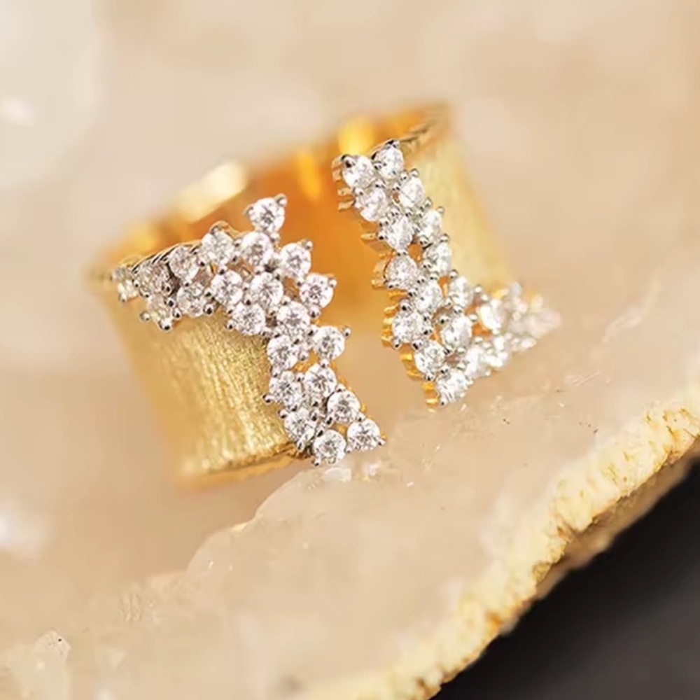 Couture Gold Adjustable Ring - Picture 1 of 11